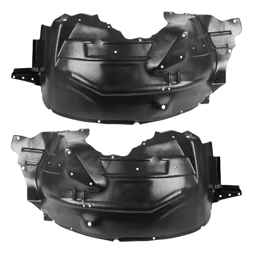 Image of TRQ Front Driver and Passenger Side Inner Fender Liner Set Compatible with 2004-2005 Ford F-250 Super Duty F-350 Super Duty