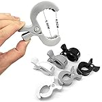 6 Kinderwagen Klammer + 2 Haken Clips für Einkaufstasche Spielzeug Wickeltasche Winter Decke , Kinderwagen Zubehör, Geschenk zur Baby Geburt