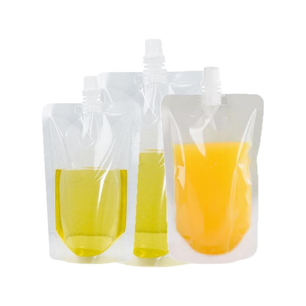 Amazon｜スパウトパウチ 透明 ドリンク用 200個 パウチ 保存容器
