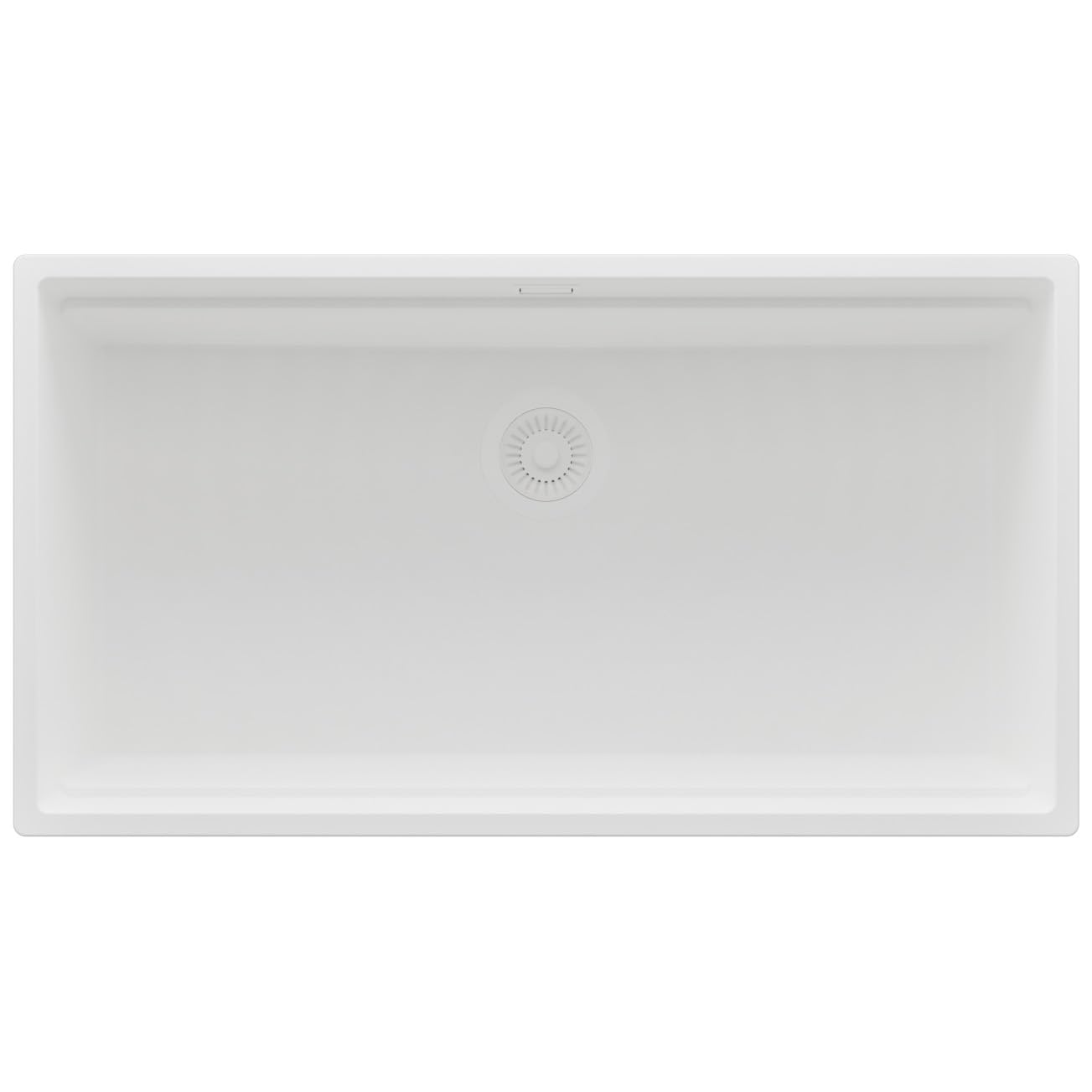 PRIMAGRAN Lavello sottotop al Mobile 90cm + Kit di scarico, 86x47cm