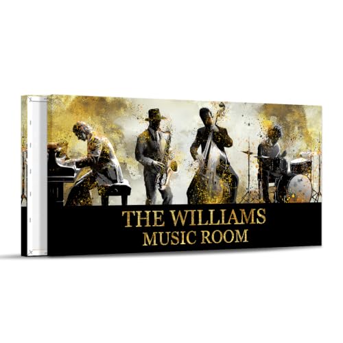 Personalized Jazz Band Canvas Art