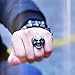 ZMY Home Mens Jewelry Stainless Steel Rings for Men, Gothic Clown Skull Ring (10)