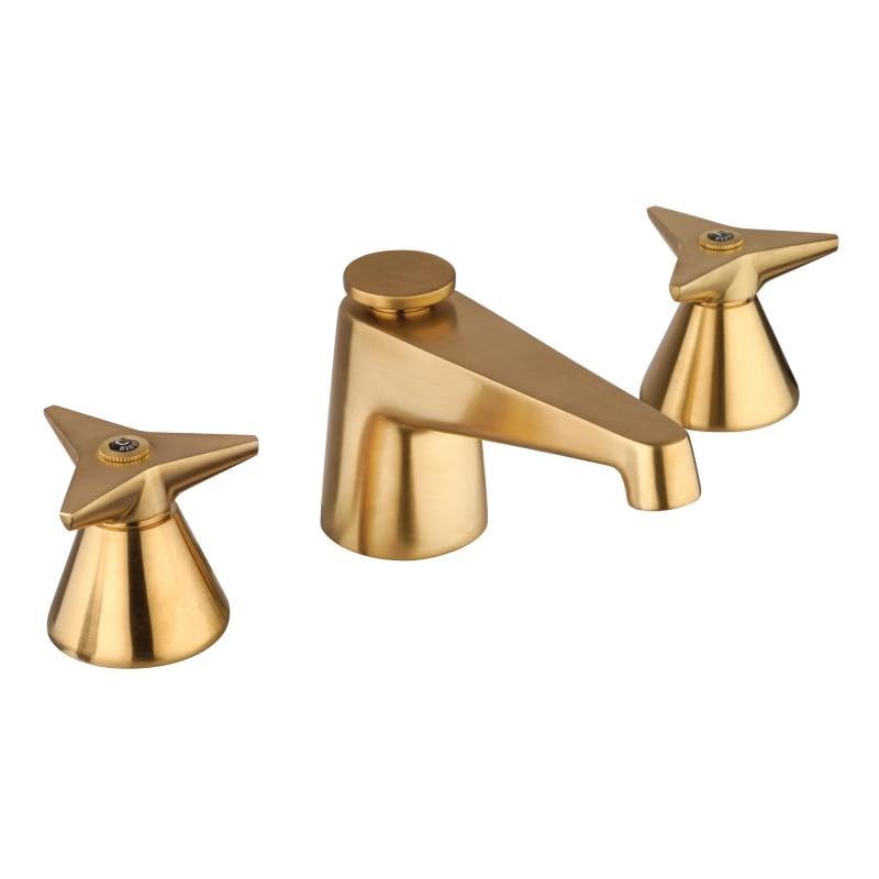  MAMOLI - Miscelatore Batteria lavabo a 3 Fori in Finitura Ottone Spazzolato Gio Ponti 45100000005G - RUB10072 - Ottone Spazzolato