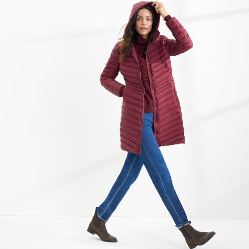 Lands' End Womens Packable Chevron Wanderweight Down Coat Rich Burgundy Regular X-Large4