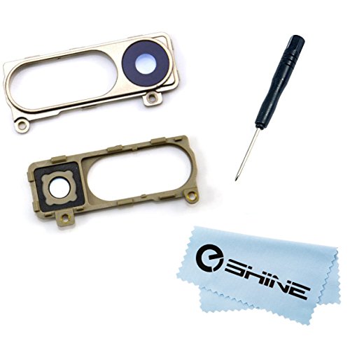 EShine Back Rear Camera Glass Lens Cover Ring Replacement with Frame / Bezel Holder Surrounding Cover + Screwdriver for LG G3 Fits D850 (AT&T), D851 (T-Mobile), LS990 (Sprint), VS985 (Verizon), US990(U.S. Cellular), AS985, D852, D855 + Screwdriver + EShine Cloth (Gold) EShine Back Rear Camera Glass Lens Cover Ring Replacement with Frame / Bezel Holder Surrounding Cover + Screwdriver for LG G3 Fits D850 (AT&T), D851 (T-Mobile), LS990 (Sprint), VS985 (Verizon), US990(U.S. Cellular), AS985, D852, D855 + Screwdriver + EShine Cloth (Gold)