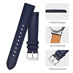 BISONSTRAP Texture Leather Watch Straps for Women and Men, Watch Replacement Bands with Quick Release, 16mm 18mm 19mm 20mm 22mm - Image 4