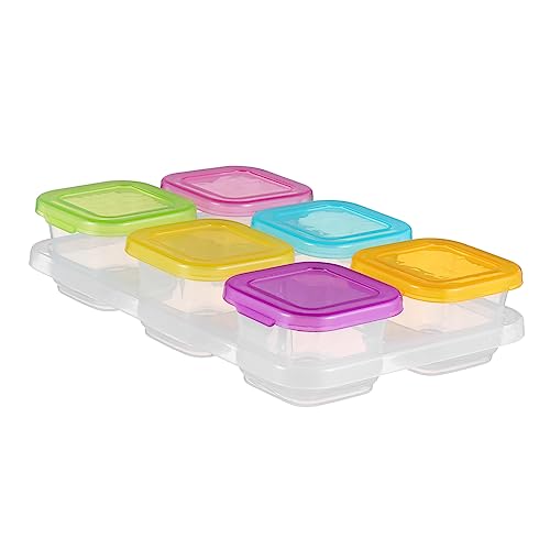 Toddmomy Pp Material Baby Food Storage Boxes 120ml Capacity Microwave Refrigerator Safe Sealed Food Case Portable for Baby Snacks