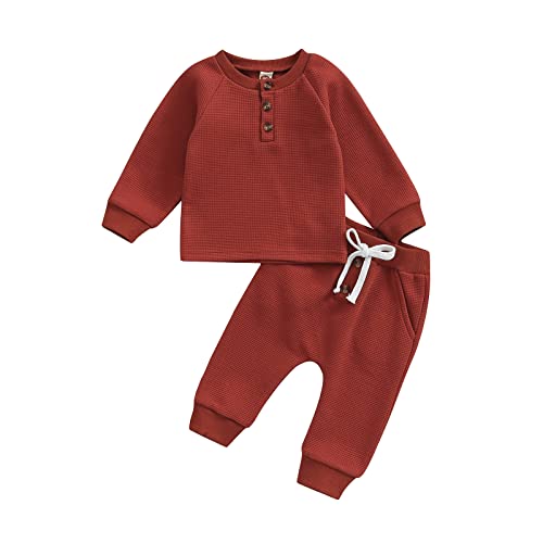 Image of CIYCUIT Toddler Baby Boy Clothes Long Sleeve Sweatshirt Pants Set Fall Winter Outfits
