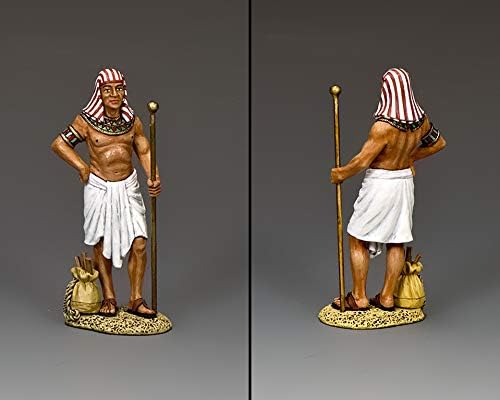 King & Country Toy Soldiers Antiguo Egipto AE065 Maestro Egipcio de Obras 1:30 Escala Peltre
