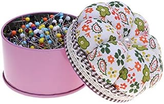 NUOBESTY Multicolor Sewing Pins Glass Ball Head Pins for Dressmaking Jewelry Components Flower Decoration DIY Crafts Dress Making with Iron Needle Box 500pcs