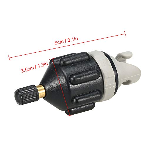 Adaptador de bomba, Romacci Adaptador de bomba SUP para barco inflável Válvula de bomba de ar para p