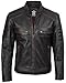 fjackets Cafe Racer Leather Jacket Men - Leather Biker vintage racing jacket - Austin Ruboff (N2) | [1516047] 3XL