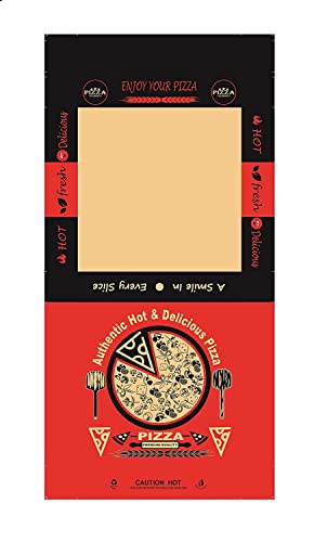 Image of Bleus Brand Packaging 3 Ply Pizza Box Corrugated Kraft Paper, Size 9x9x1.5 Inches, Length 9 Inch - Width 9 Inch - Height 1.5 Inch, In Good Strength (9 Inch, 25)