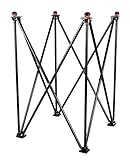 KD Willmax Adjustable 4-Fold Carrom Board Stand | Professional Portable Metal Frame | Easy Height Adjustment | Stable Support for Carrom Enthusiasts