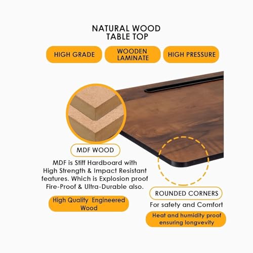 Image of qbpatzwq Office Table for Home /Writing Desk for Office /Folding Table for School /Folding Study Table /Work from Home (WOODSS HEIGHTSS)