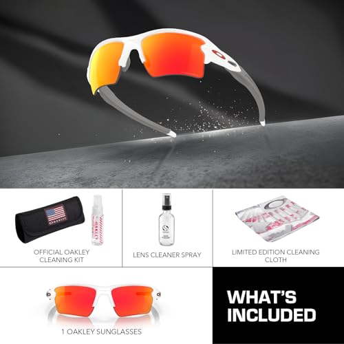 Oakley OO9188 FLAK 2.0 XL - Polarized/Non-Polarized - Rectangle Sunglasses with Official Eyewear Kit Bundle3