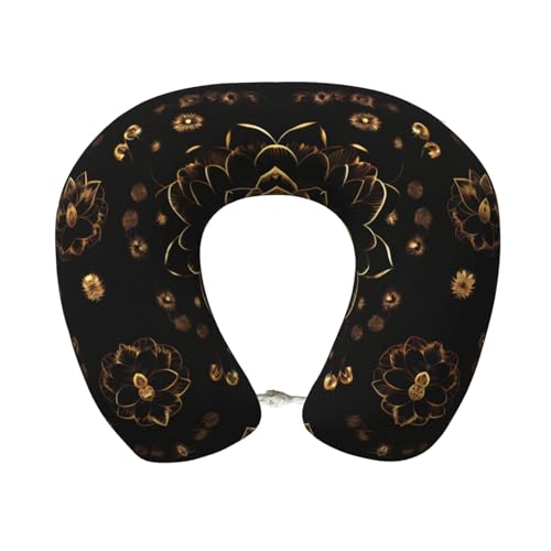 Almohada de poliéster negra de tamaño único ajustable miniatura 1