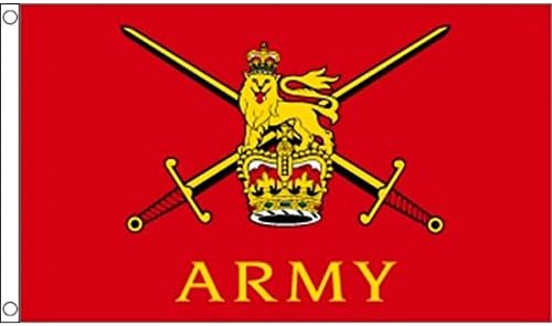 5ft x 3ft (150 x 90 cm) British Army Military Forces Troops 100% Polyester Material Flag Banner Ideal For Pub Club School Festival Business Party Decoration