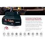 UNIDEN R8 Extreme Long-Range Radar/Laser Detector, Dual-Antennas Front & Rear Detection w/Directional Arrows, Built-in GPS w/Real-Time Alerts, Voice Alerts, Red Light Camera,Speed Camera Alerts,Black - Image 5
