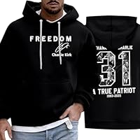 Freedom Hoodies 31 Years Charlie Kirk Sweatshirt Black