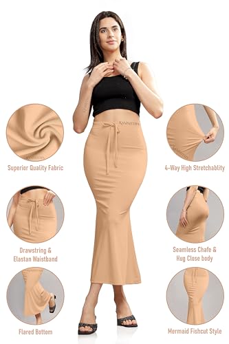 Image of Women Saree Shapewear Petticoat Skirt