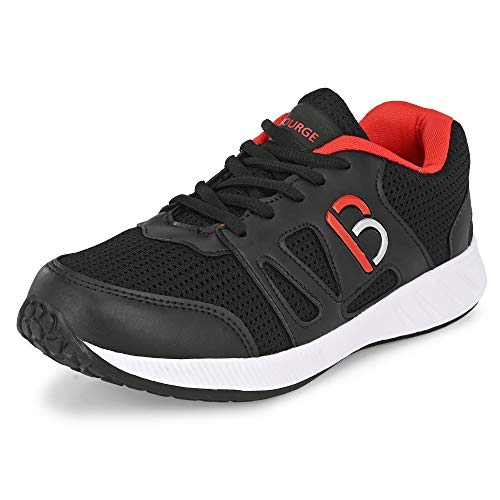 Bourge Mens Shine-1 Black and Red Running Shoes-7 UK/India (41 EU) (Shine-1-Black-07) (B07H4QC7Q5) Amazon Price History, Amazon Price Tracker