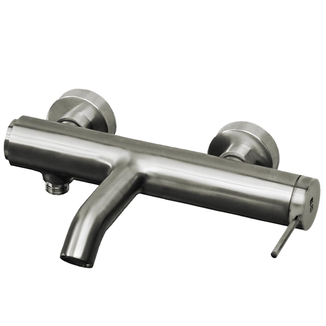 Essebagno Luisa mitigeur bain-douche mécanique façon inox brossé