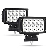 Audak 2Pcs 45W LED Light Pods 4x6 Inch Spot Beam White Offroad LED Driving Lights for Off Road 4x4 Pickup Truck Tractor ATV UTV