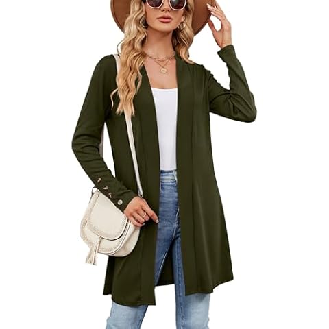 Famulily Women's Lightweight Front Open Cardigan Cover