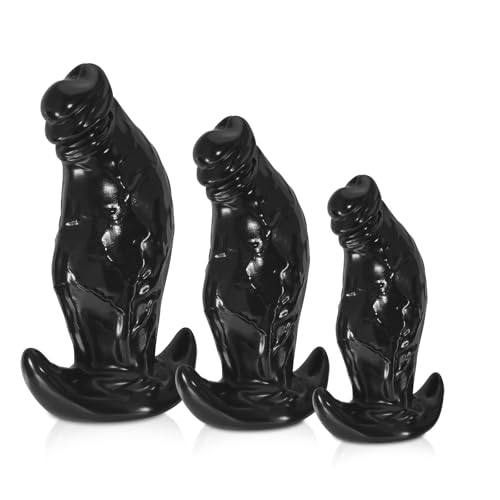 Image of Anal Plug with Safe T-Shaped Base, Massive Monster Dildos Wearable Prostate Sex Toy, Large Butt Plug Soft Anal Dilator for Advanced Men Women Couple (L)