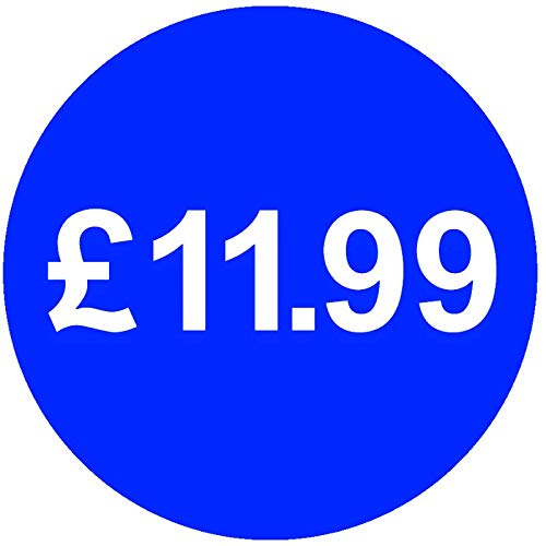30mm Price Stickers Pack of 500 - Bright Blue - £11.99