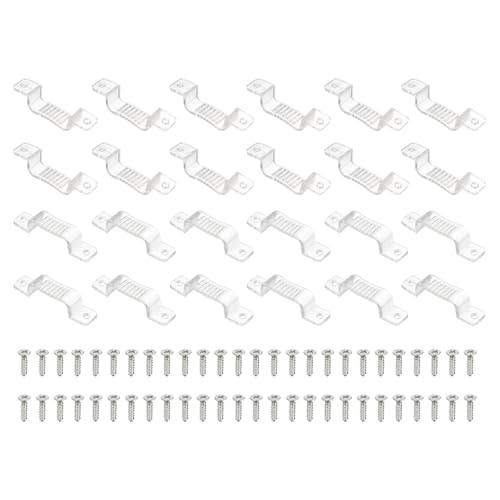 Bande lumineuse LED clips de fixation transparents 20mm pour ruban 5050 3528
