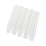 esowemsn 20PCS Clear Chalk Holder Plastic Chalk Clip Holder Chalk Holder Cover Adjustable Chalk Clean Clip Stationery Set for Office Classroom Chalkboard Teacher Students