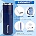 Electric Insulin Cooler Travel Case TSA Approved，USB Type-C Smart Cooling, 20000mAh Power Bank ，Large Capacity Medication Cooler，Medical Cooler for Travel （Blue,inclued 20000mAh Power Bank ）