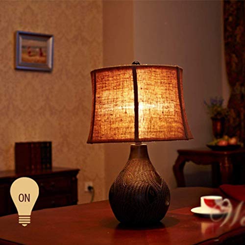 Lampe d'apprentissage E27 contre la fatigue visuelle grand abat-jour tissu rétro