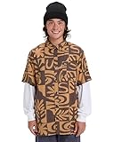 Une poche poitrine Quiksilver Safe Paradise - Chemise Manches Courtes - Homme - XL - Marron