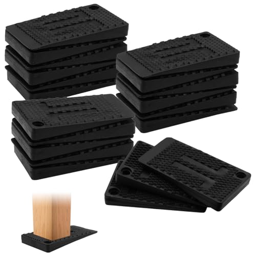 20 Piezas Cuñas para Nivelar Patas de Muebles, 50 * 30 * 6mm Cuñas Antideslizantes, Almohadillas de Nivelación de Muebles