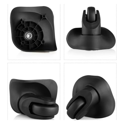 Luggage Wheels Suitcase 4pcs Universal Luggage Suitcase Wheels Replacement Silent Luggage Spinner Caster Wearable Customs Box Trolley Accessories for Replacement Upgrade Travel(Grey S)4