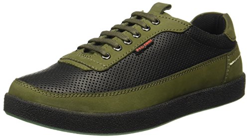 Red Chief Men’S Casual Leather Mash Lace Up Olive/Green Shoes Size – 10 (Uk/India)