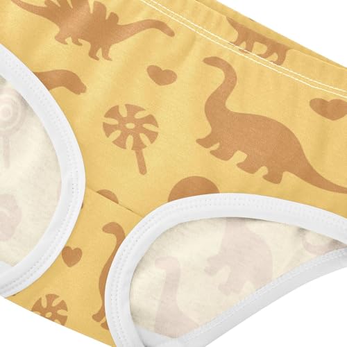 Girls' Underwear Dinosaur Dino Toddle Brief Panties 2-8 Years 203006964
