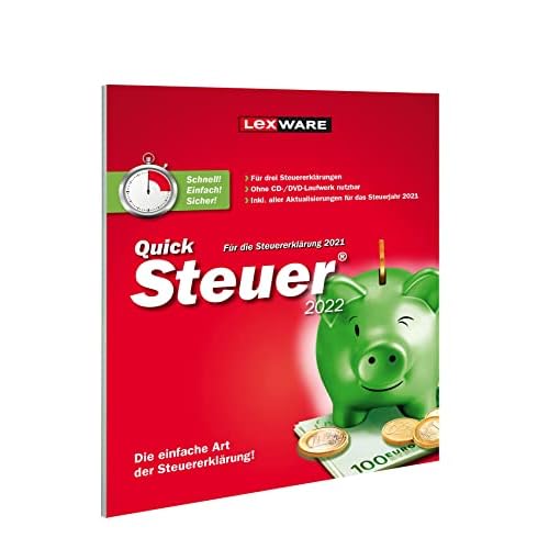QuickSteuer 2022 (für Steuerjahr 2021) | frustfreie Verpackung | Private und gewerbliche Steuererklärung
