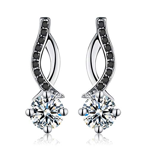 Boucles d'oreilles en argent 925 sterling pour femme au design mignon