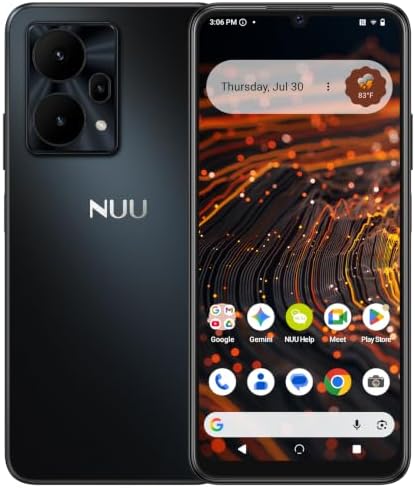 NUU X10 5G Unlocked Smartphone, Android 16, 128GB, Major Carriers...