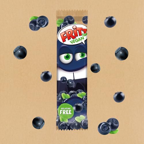 FRITT Vegan Früchte-Mix Minis 135g, 100% Vegan, Mini Kaubonbon-Streifen in 3 verschiedenen Geschmacksrichtungen