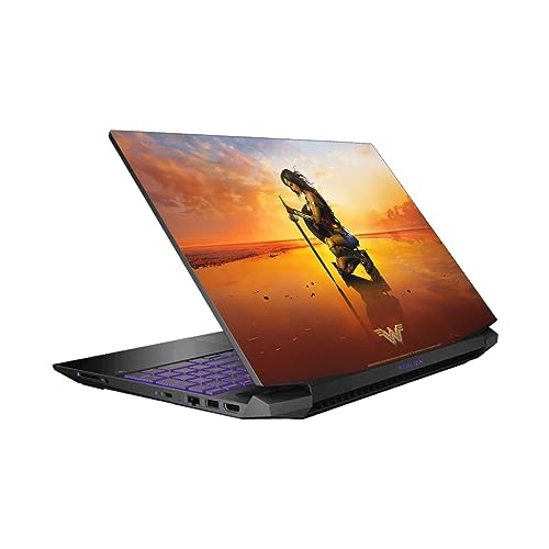 Skin Wonder Woman pour HP Pavilion 15.6 Autocollant Vinyle Épée et Bouclier