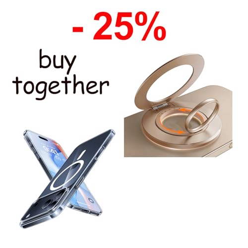 TORRAS Magnetic Case & Magnetic Phone Grip Ring Holder Kickstand