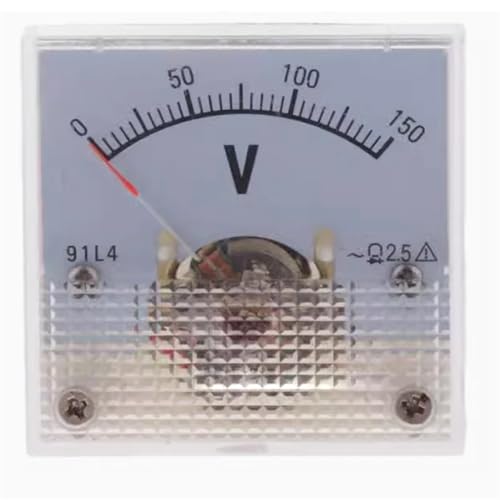Voltmètre CA analogique 0-300V avec cadran de mesure de tension 45x45 mm pour armoire