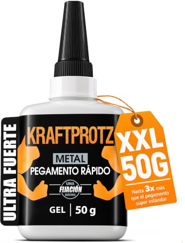 Pegamento Metal Gel 50 g - Adhesivo Acero Aluminio Cobre Hierro Zinc