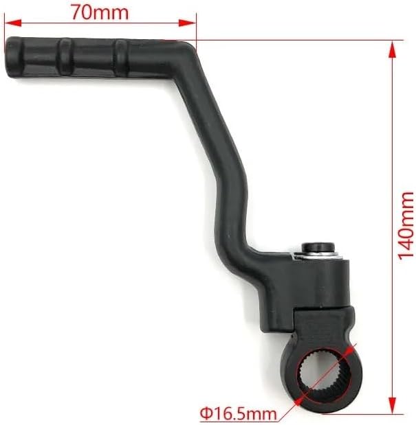 Motorbike Gear Shifter Motorcycle Start Lever 16.5mm Hole Kick Starter Foot Pedal for DT230 MT250 HJ250 250cc Engine Dirt Bike Accessories