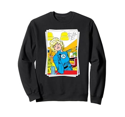 Marvel Fantastic Four Invisible Woman Retro Vintage Photo Sudadera | Ya disponible en tu tienda friki favorita! En mundofriki.es!